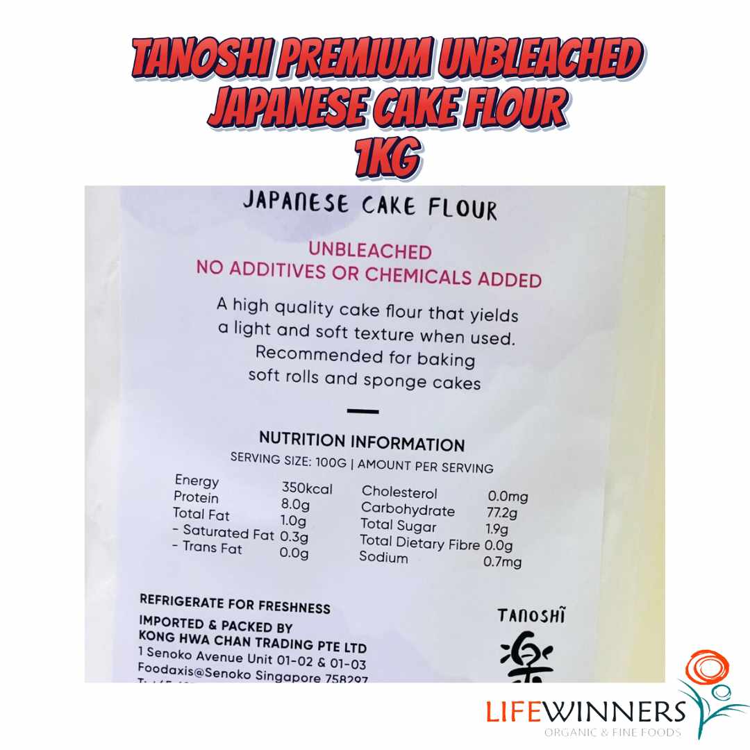 Tanoshi Premium Japanese Cake Flour 1kg - Image 4