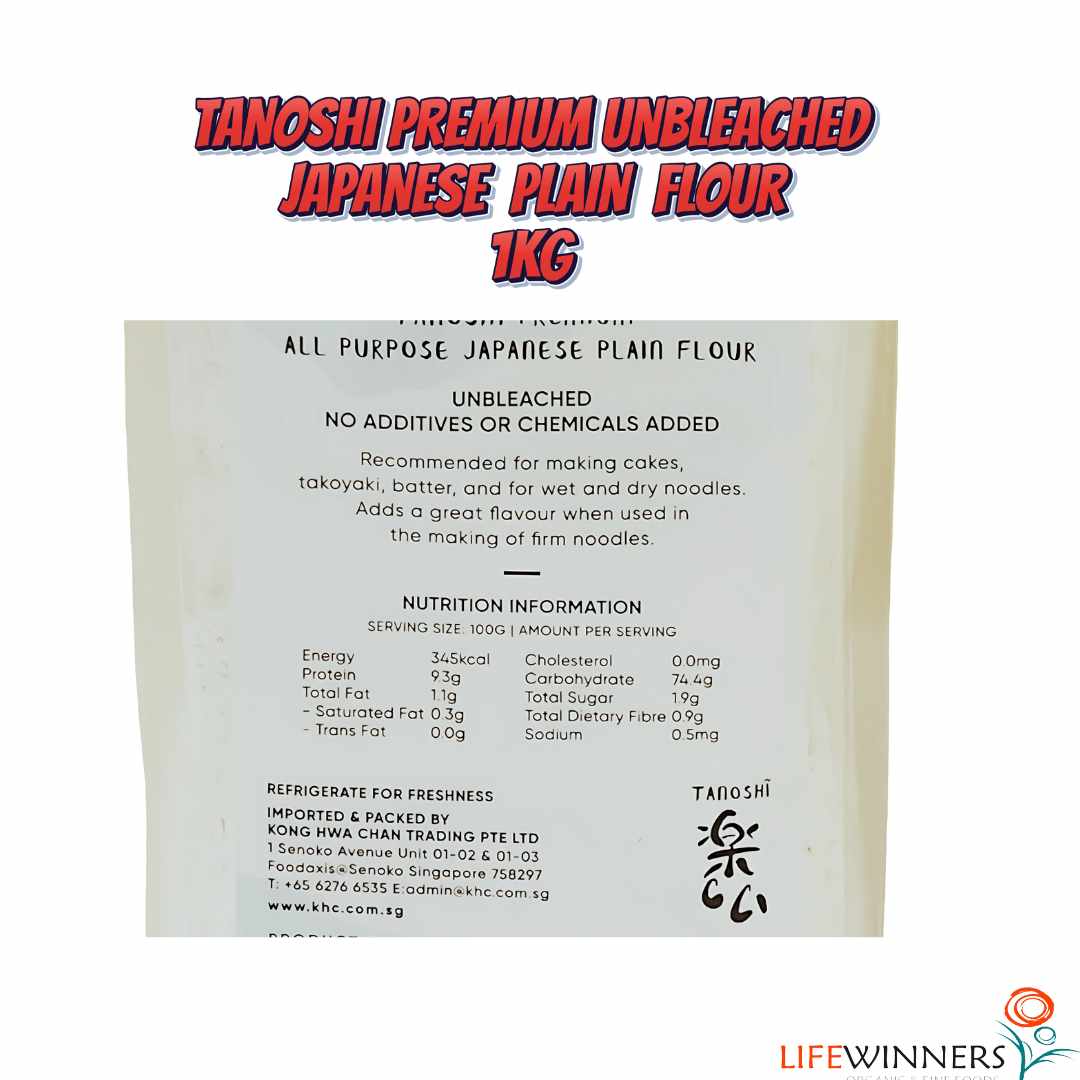 Tanoshi Premium Japanese All Purpose Flour 1kg - Image 3