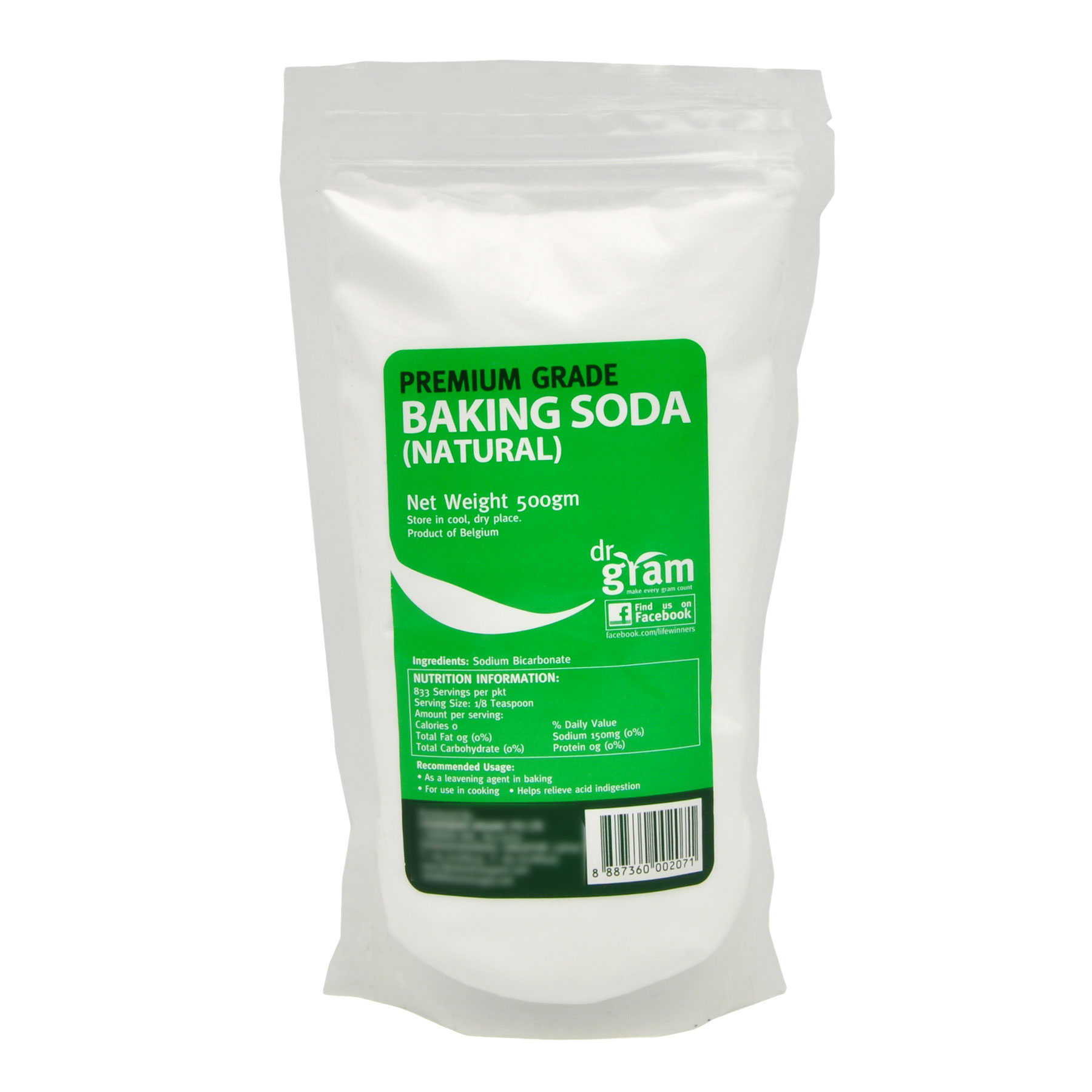 Dr Gram Natural Baking Soda 500gm