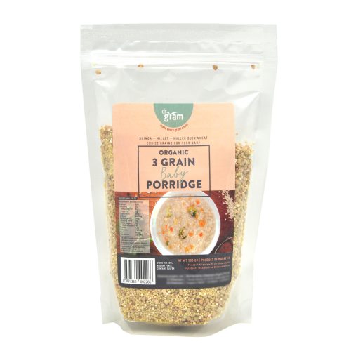 Dr Gram Organic 3 Grain Baby Porridge 500g