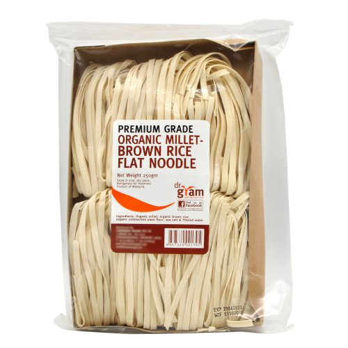 Dr Gram Organic Millet Brown Rice Flat Noodle 250g