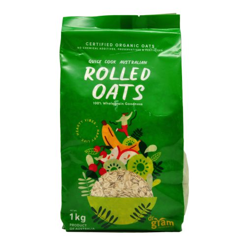 Dr Gram Organic Rolled Oats 1kg