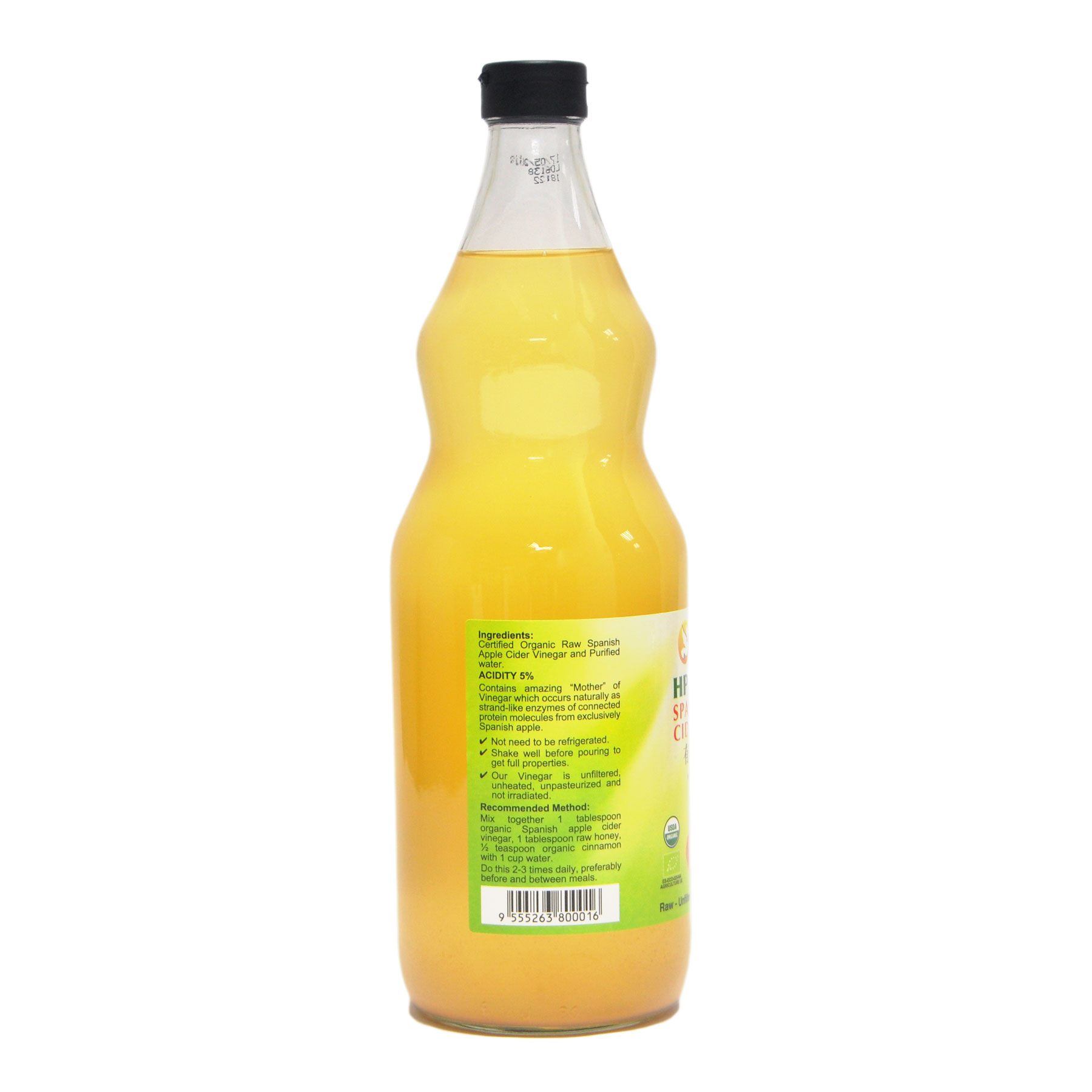 Health Paradise Organic Spanish Apple Cider Vinegar 1L - Image 2