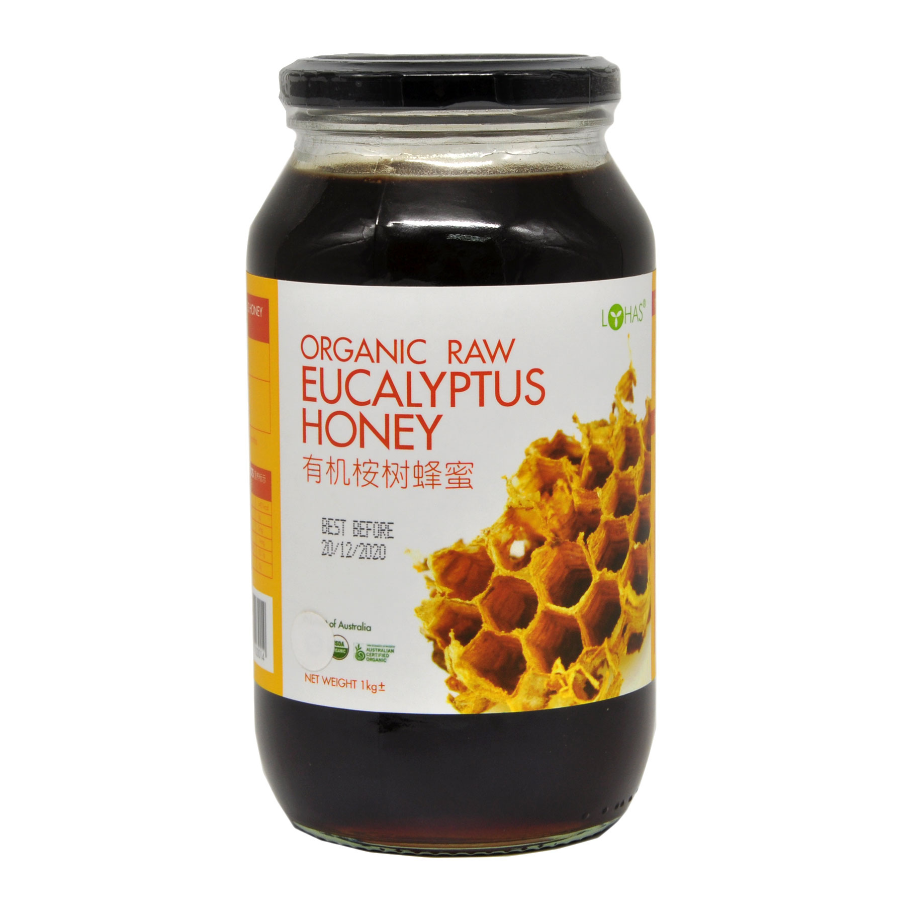LOHAS Organic Raw Eucalyptus Honey