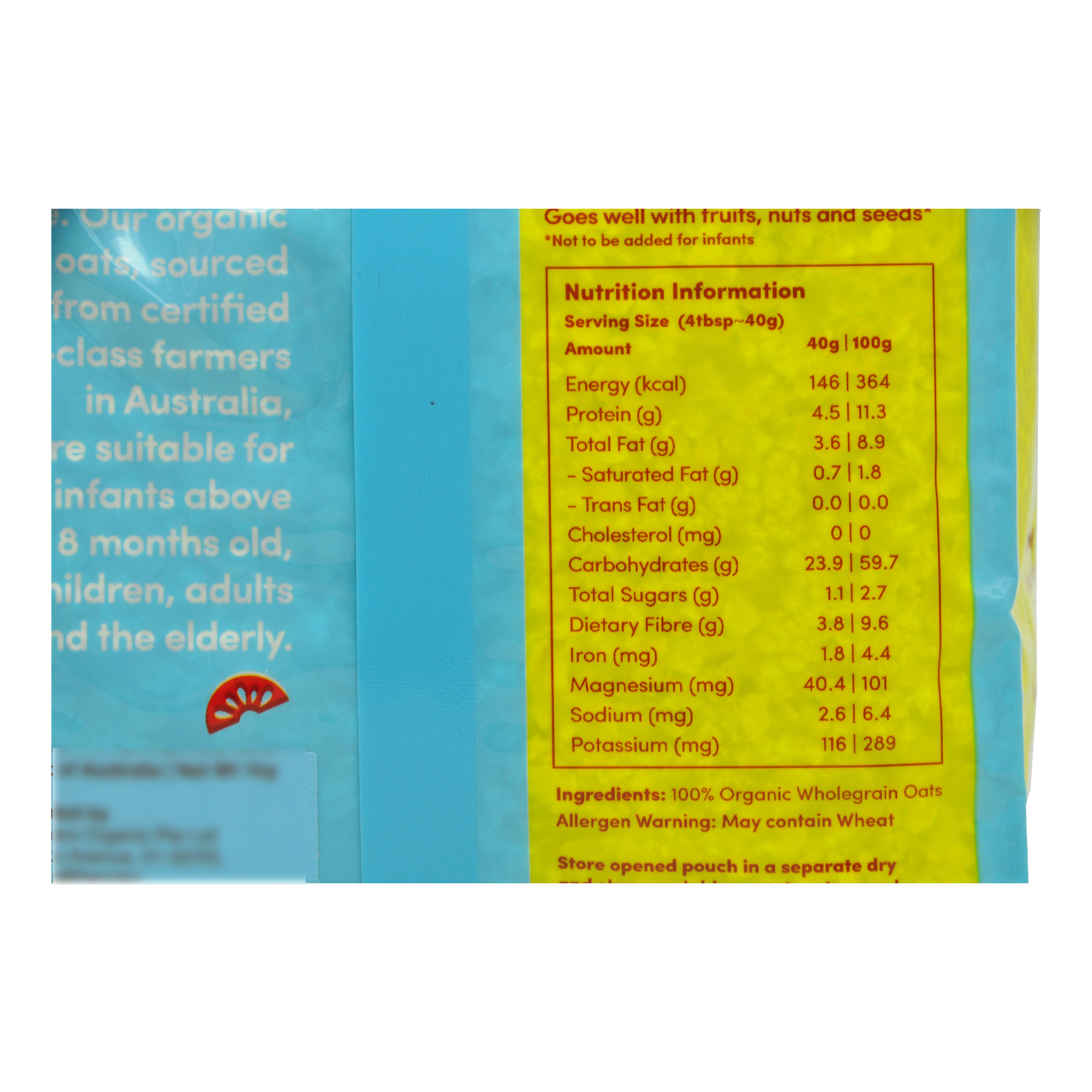 Dr Gram Organic Instant Baby Oats 1kg - Image 3