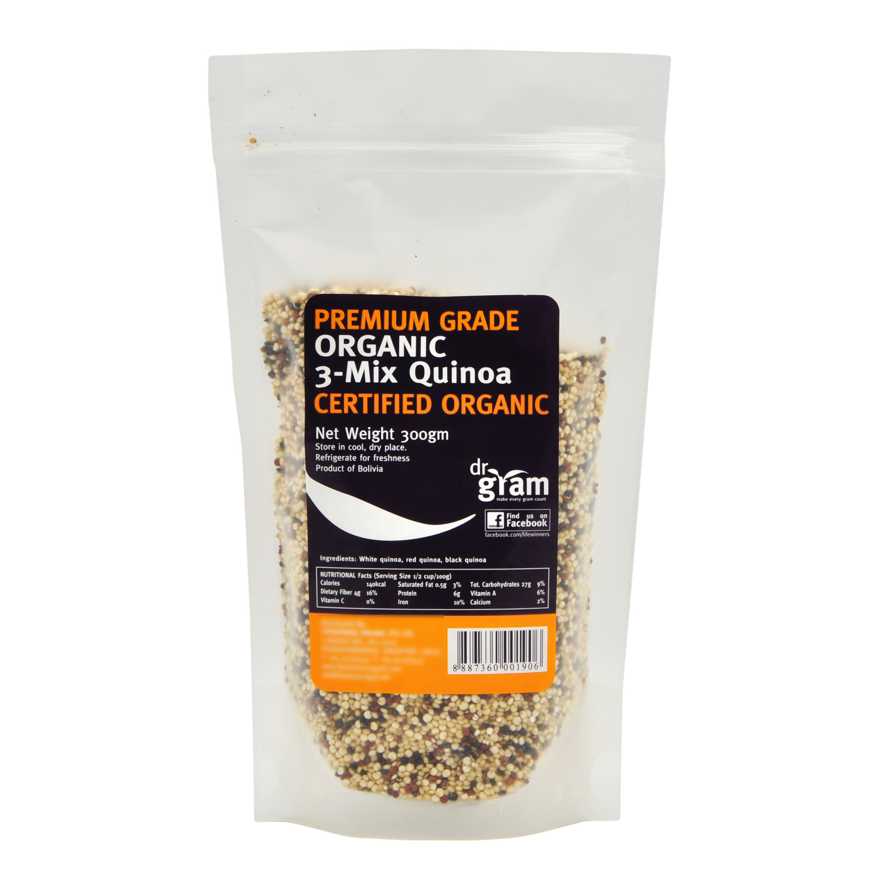 Dr Gram Organic 3 Mixed Quinoa 300g