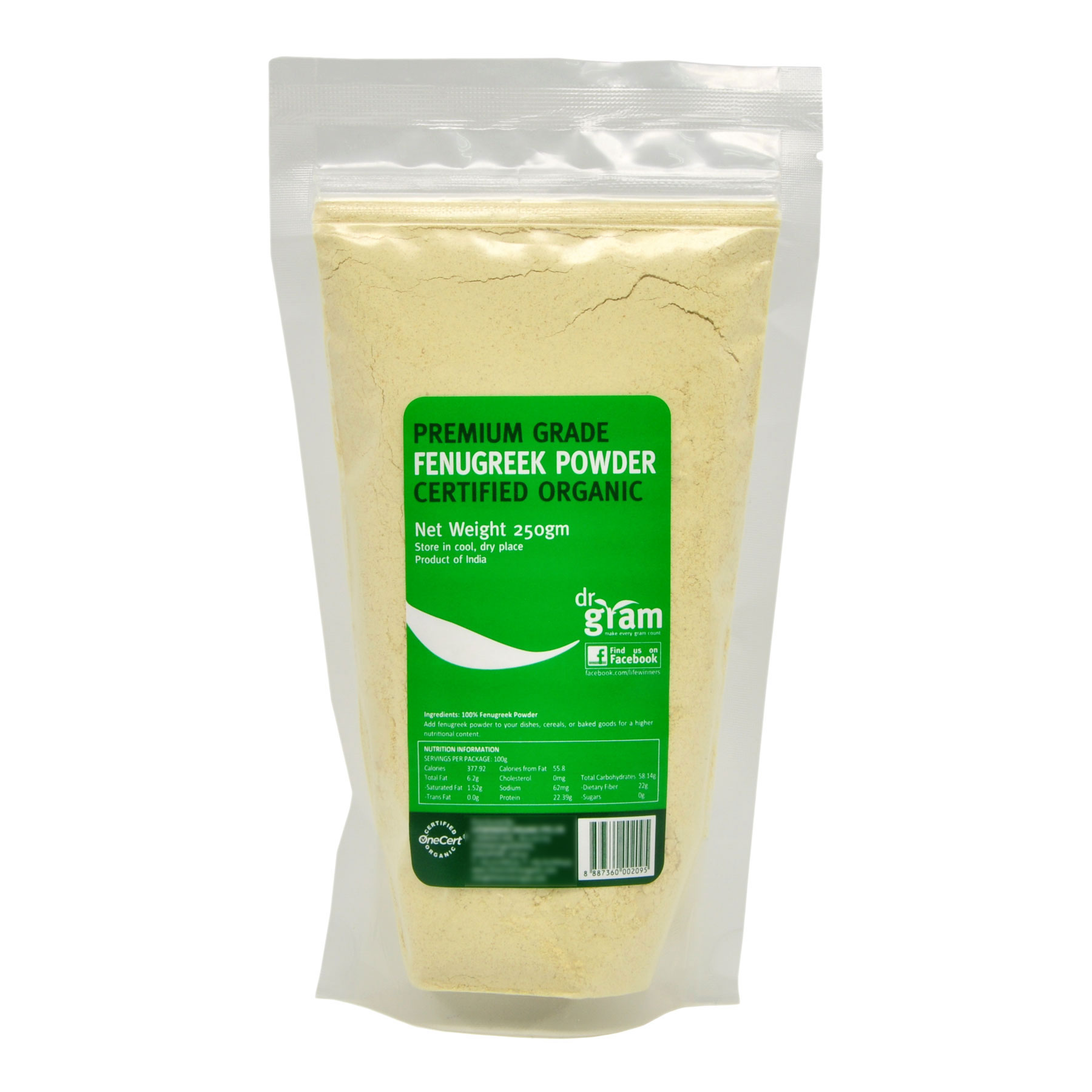 Dr Gram Organic Fenugreek Powder