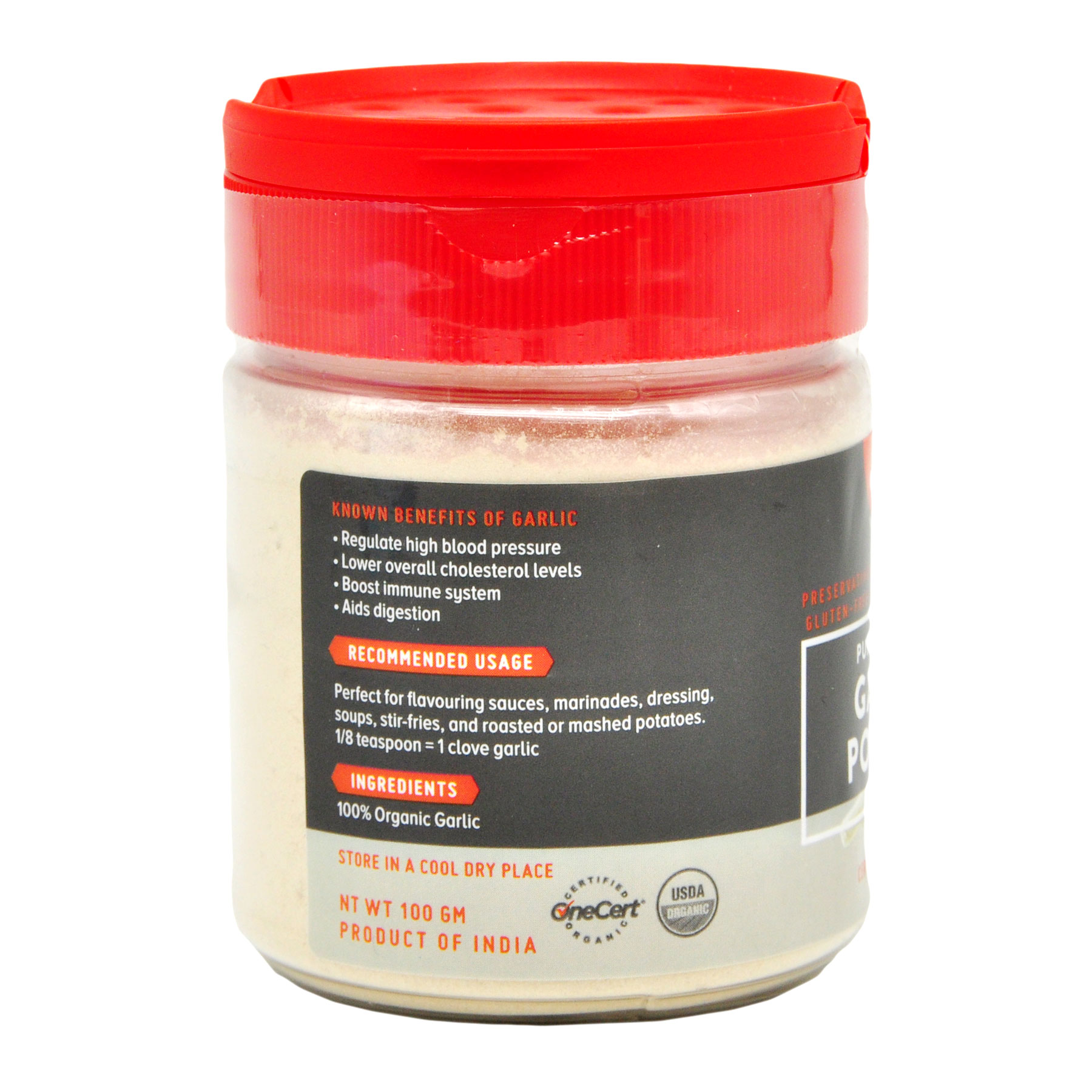 Dr Gram Organic Garlic Powder 100g - Image 2